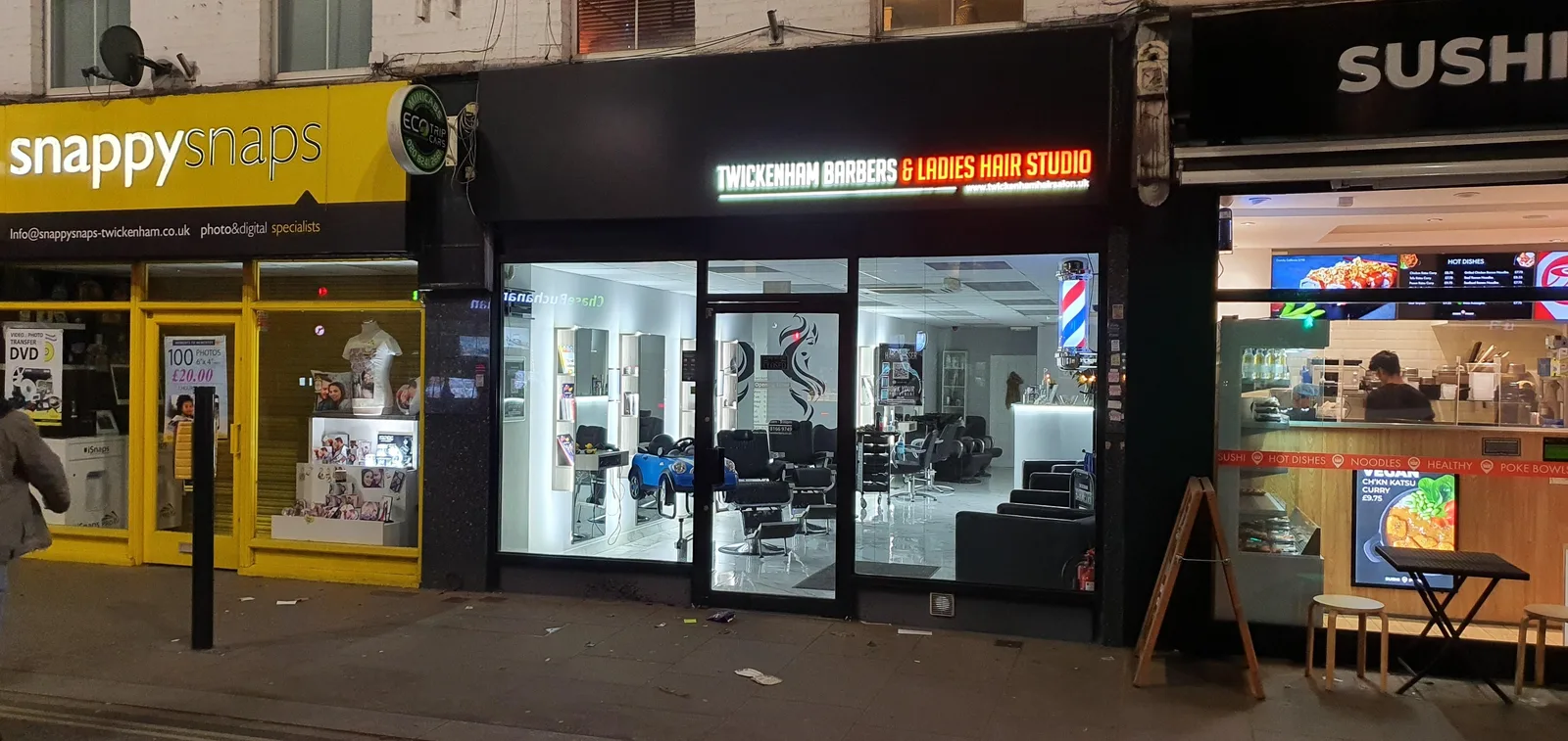 Salon frontage on London Road in Twickenham